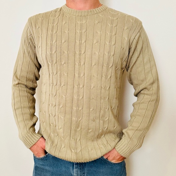 New Oscar De La Renta Classic Knit Crewneck Sweater